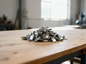 Surowe, metaliczne sztabki tytanu o srebrzystej fakturze, prezentujące wysoką jakość przemysłowego surowca.